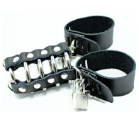 Penis Cage with Metal Rings for Fetish Play