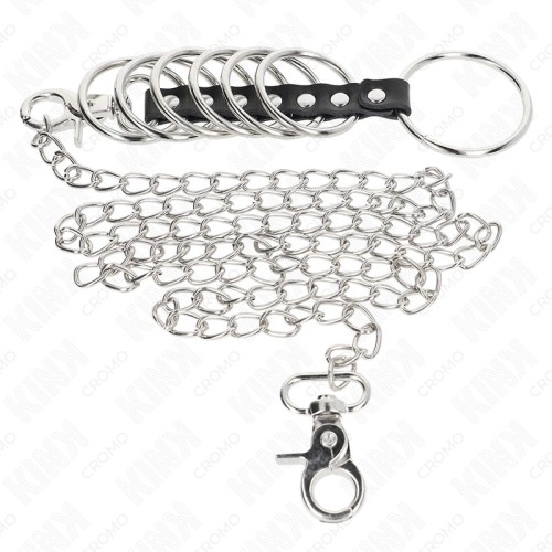 Kink 7 Metal Penis Rings for enhanced stimulation