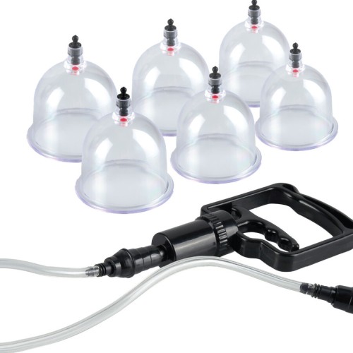 6 Piece Stimulating Waves Suction Set for Fetish Play