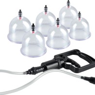 6 Piece Stimulating Waves Suction Set for Fetish Play