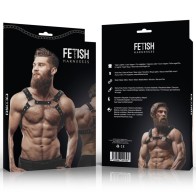 Men's Eco-leather Chest Harness with Studs