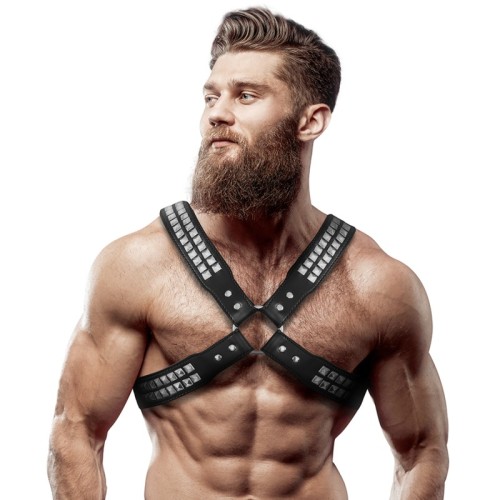 Men's Cross Chest Eco Leather Harness