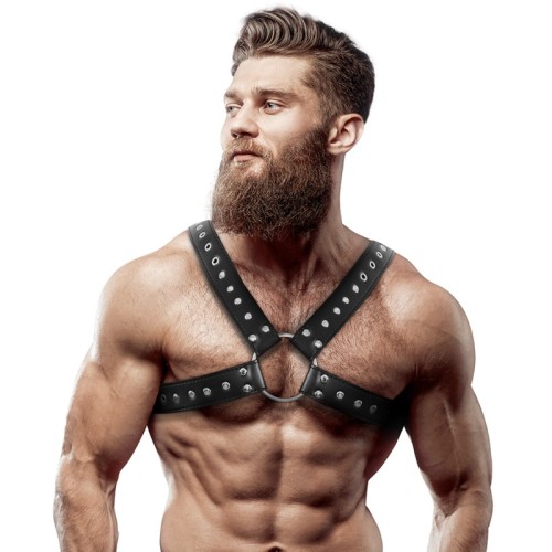 Crossed Chest Harness with Studs for Men