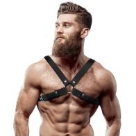 Adjustable Vegan Leather Chest Harness for Men | Sensual Style