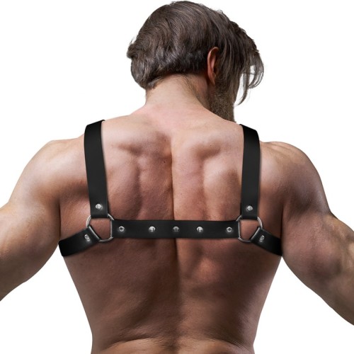 Adjustable Vegan Leather Chest Harness for Men | Sensual Style