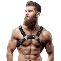 Adjustable Eco-Leather Bulldog Harness for Men
