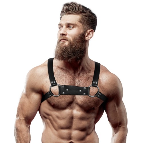 Bulldog Eco-Leather Chest Harness for Men