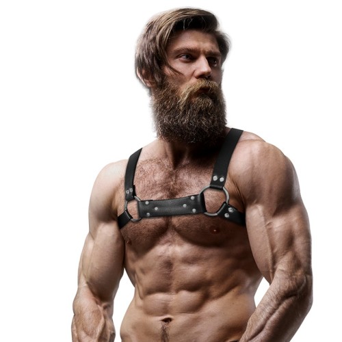Bulldog Eco-Leather Chest Harness for Men