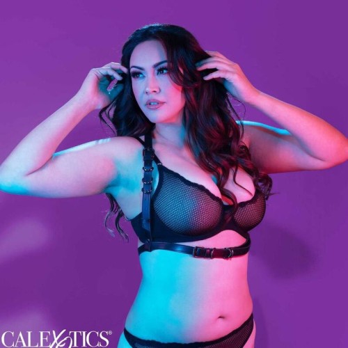 Arnés Halter Plus Size Euphoria Negro