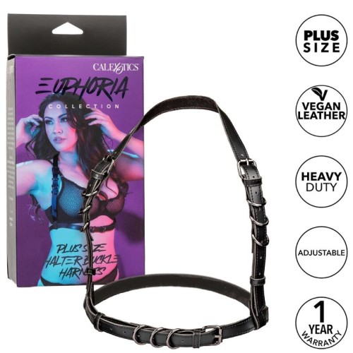 Arnés Halter Plus Size Euphoria Negro