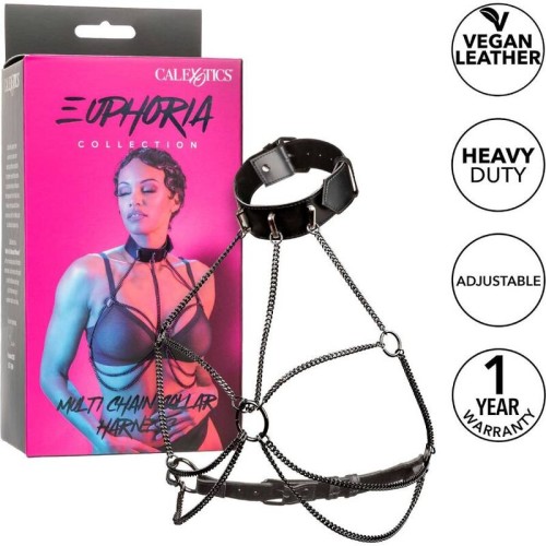 Euphoria Multi Chain Collar Harness - Unleash Your Dark Side