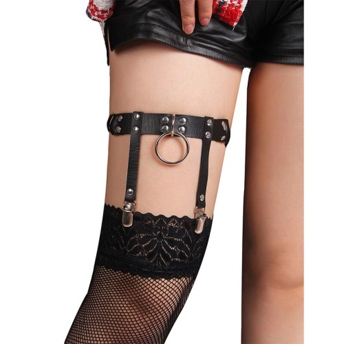 Sublime Adjustable Punk Leather Thigh Band - Extreme Allure