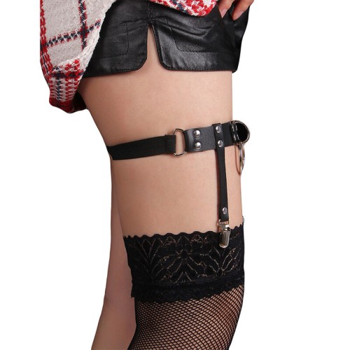 Sublime Adjustable Punk Leather Thigh Band - Extreme Allure