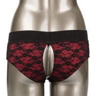 Scandal Crotchless Panty Set with Dildo S/M