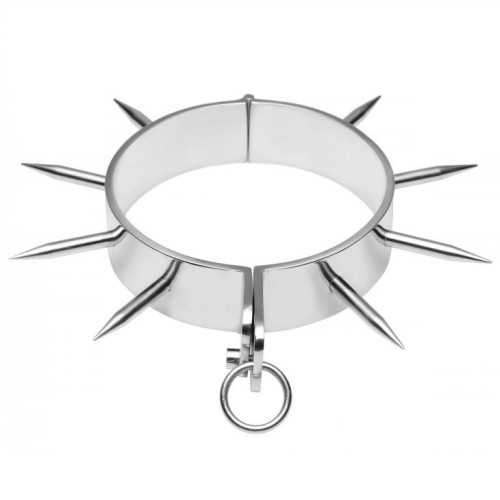 Bondage Slave Collar with Spikes