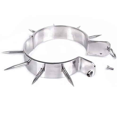 Bondage Slave Collar with Spikes