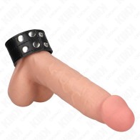 Kink Leather Snap Closure Penis Ring