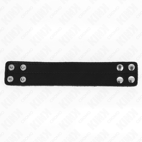 Kink Leather Snap Closure Penis Ring
