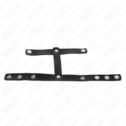 Kink Adjustable Leather Penis Ring for Enhanced Control