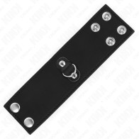 Kink Anillo Pene Cuero Con Cierre A Presión