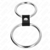 Kink Double Metal Penis Ring 3.7cm to 5cm