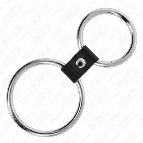 Kink Double Metal Penis Ring 3.7cm to 5cm