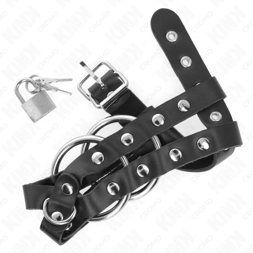 Kink Adjustable Penis Cage with Lock - Explore Control and Pleasure