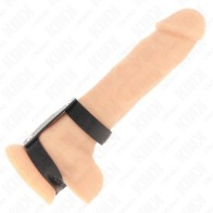 Kink Adjustable Double Penis Ring - Pleasure and Control