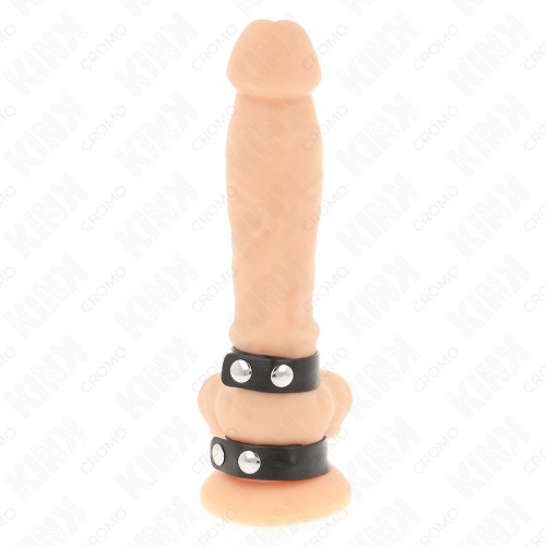 Kink Adjustable Double Penis Ring - Pleasure and Control