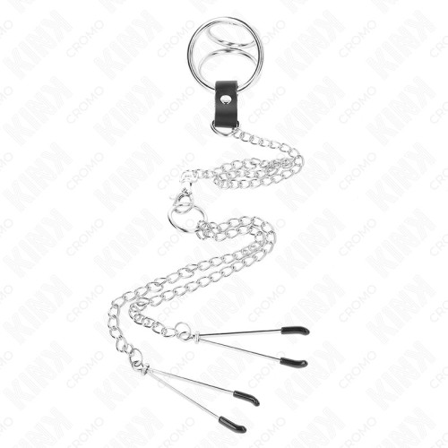 Kink Triple Metal Penis Ring - Control and Stimulation