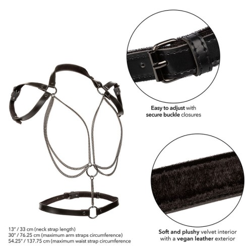 Euphoria Plus Size Halter Harness with Multi Chains