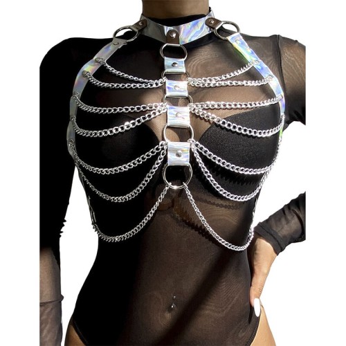 Subblime Chest Harness with Rings and Chains