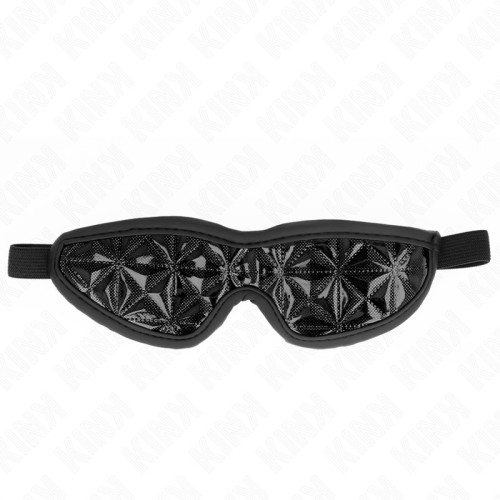 Kink Diamond Pattern Black Mask