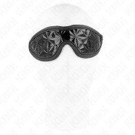 Kink Diamond Pattern Black Mask