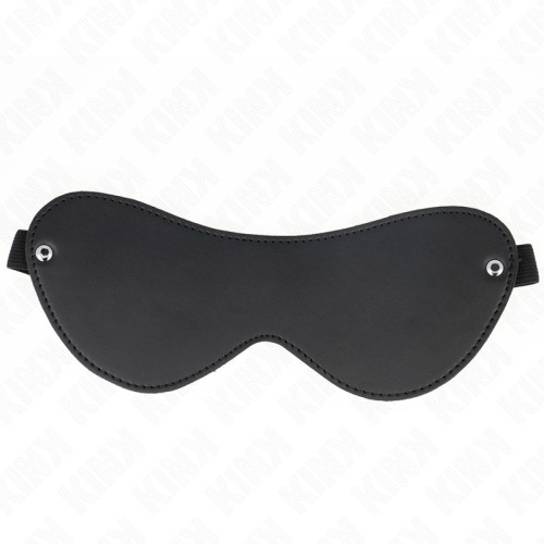 Kink Faux Leather Eye Mask for Sensual Bondage Play