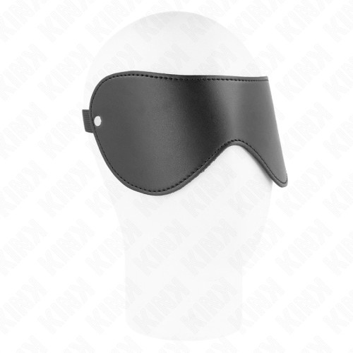 Kink Faux Leather Eye Mask for Sensual Bondage Play
