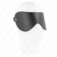 Kink Faux Leather Eye Mask for Sensual Bondage Play