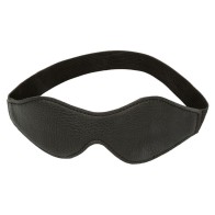 Nocturnal Black Leather Eye Mask - Sensory Play