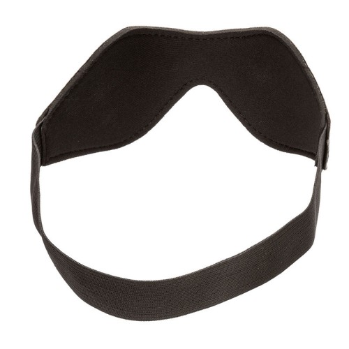 Nocturnal Black Leather Eye Mask - Sensory Play