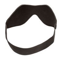 Nocturnal Black Leather Eye Mask - Sensory Play