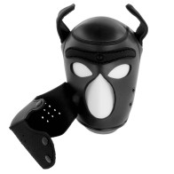 Darkness Neoprene Dog Mask with Removable Snout L