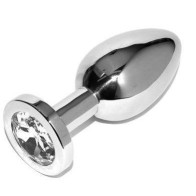 Diamond Anal Plug Transparent Small - Experience Pleasure