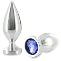 Small Polished Aluminum Anal Plug 5.71 cm
