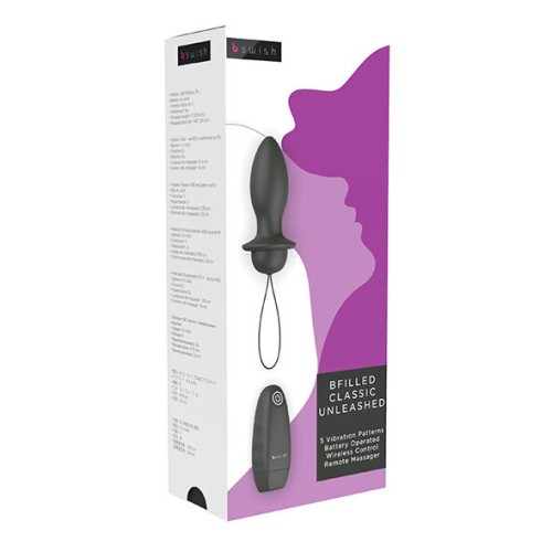 Bfilled Classic Vibrating Plug Black for Ultimate Pleasure