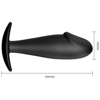 Plug Anal de Silicona Negra - Placer Perfecto