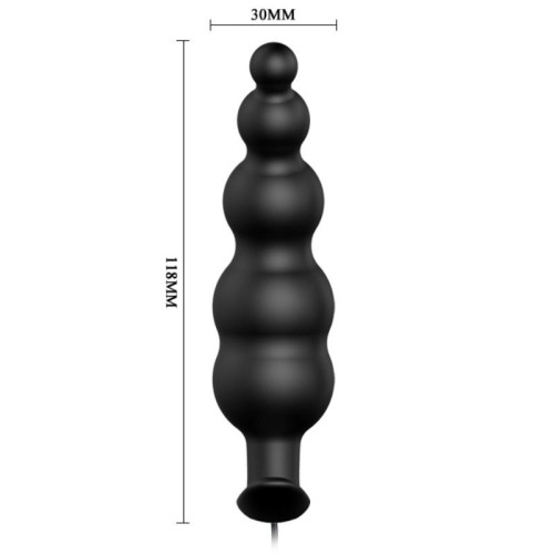 Pretty Love Silicone Anal Plug with 12 Vibration Modes