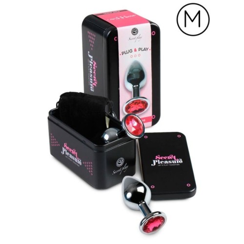 Plug Anal Fucsia 8cm de Secretplay para un Placer Intenso
