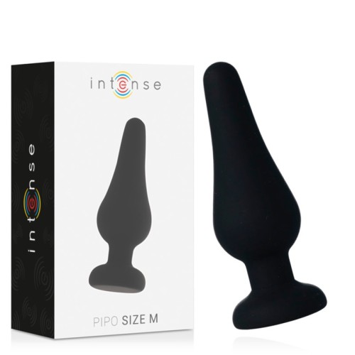Intense Anal Plug Pipo M Silicone Black 11 cm - Ultimate Pleasure