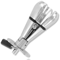 Metal Anal Plug with Lock - Deluxe Stainless Steel