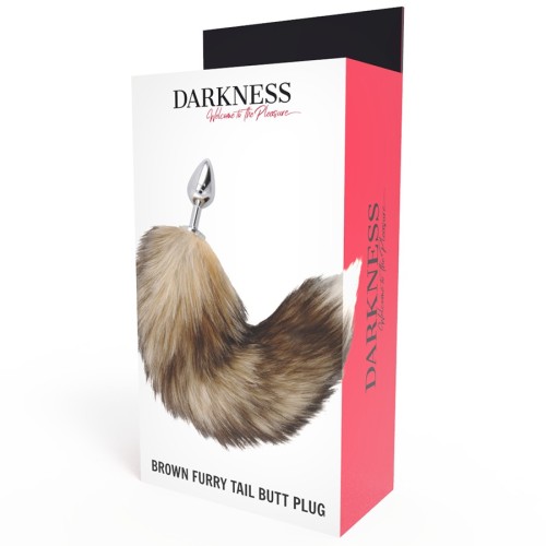 Tail Butt Plug Silver for Sensual Play
